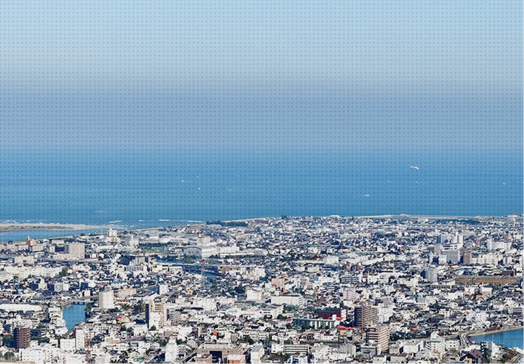 海沿いの街並み